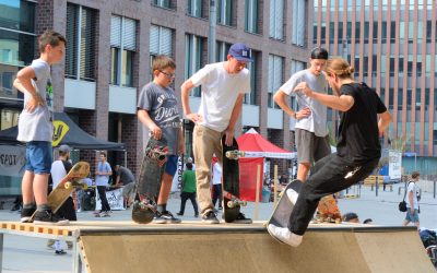 Skateboard-Olympiade und Abschluss-Contest