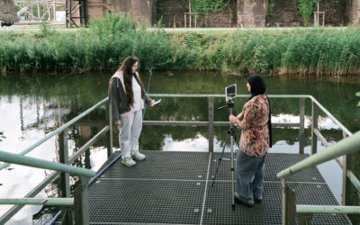 Jugendliche drehen Filme im Landschaftspark