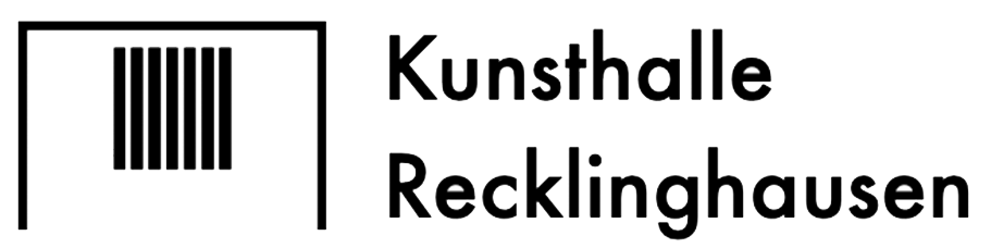 Logo der Kunsthalle Recklinghausen mit vertikalen Linien und Schriftzug.